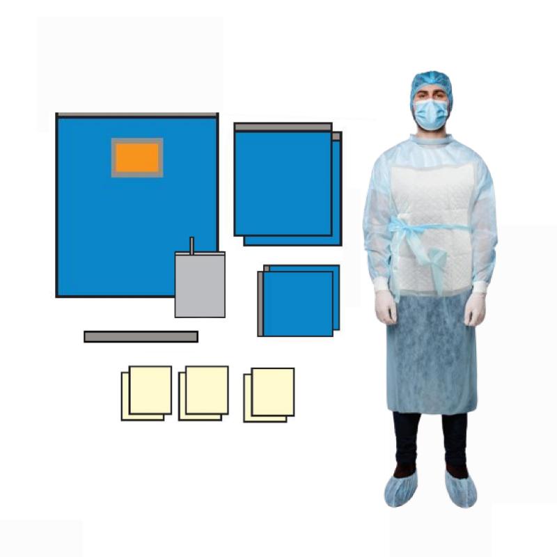 Комплект хірургічний, Кардіоваскулярний №8 стерильний, одноразового використання ,ТМ «АХІЛЛ»